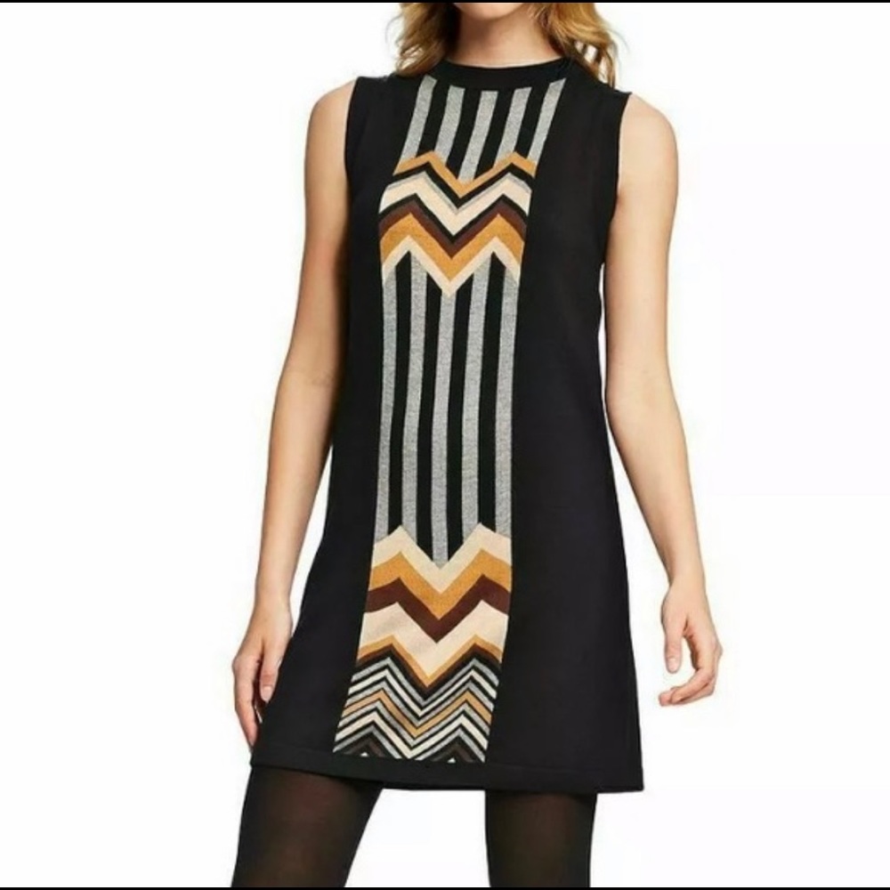 MISSONI for Target Striped Chevron Sleeveless Sweater Dress